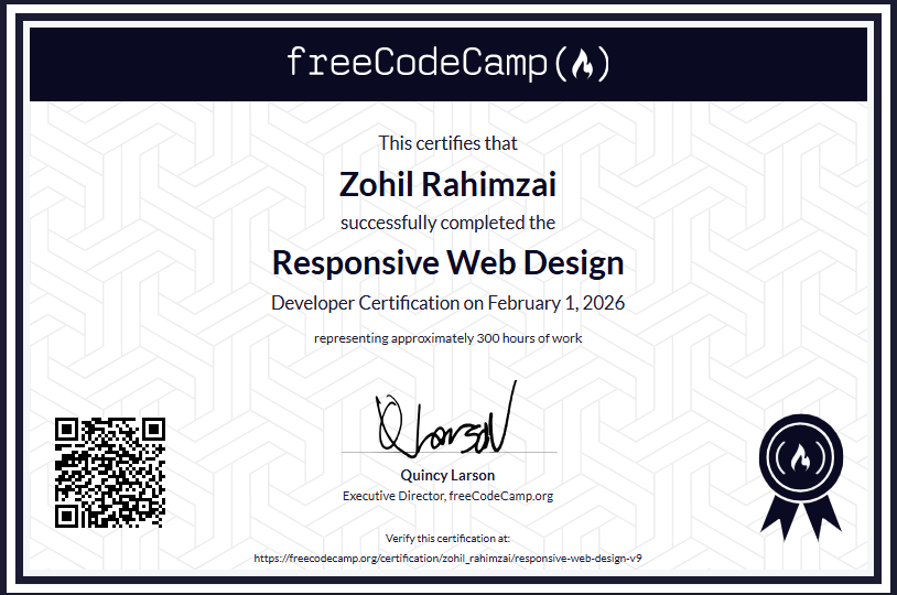 Certification 1